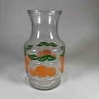 Vtg. Kitchen 1987 Anchor Hocking Orange Juice Carafe Jar Pitcher No Lid