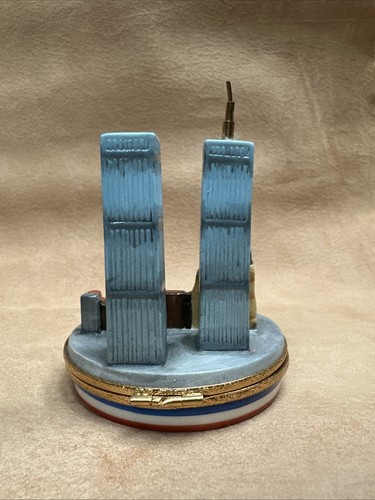 Seltene Limoges New York City Twin Towers Skyline Schmuckschatulle 224 von 1000 - Bild 4 von 9