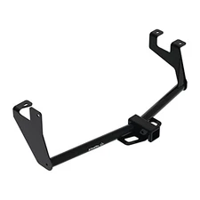 Class II Frame Hitch with 1-1/4" Square Receiver Tube, Black, Tow, Mount, Hook