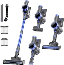 35Kpa Cordless Vacuum Cleaner 400W Lightweight Stick Vacuum Cleaner Rechargeable