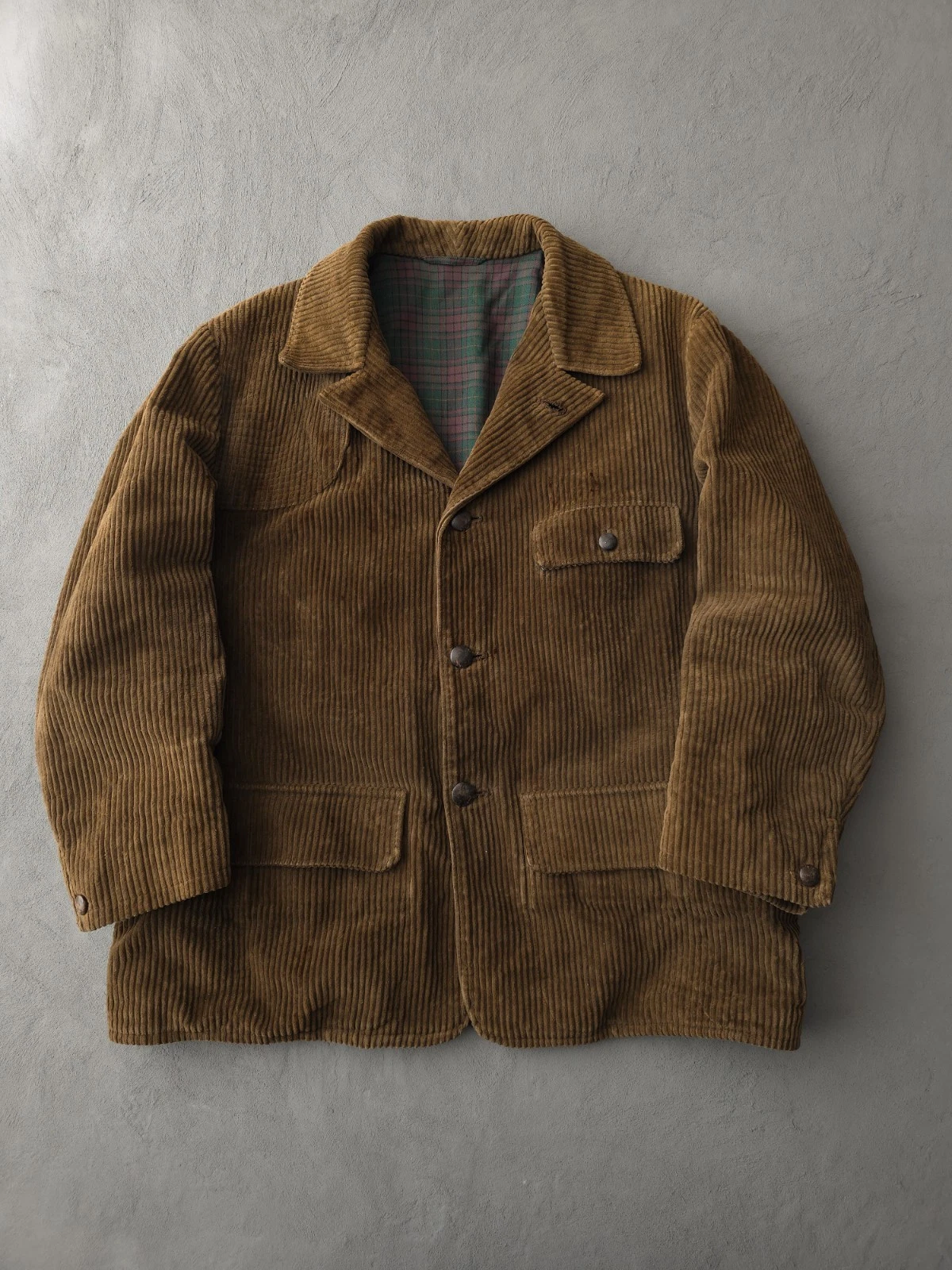 Vintage 1960s Camox Confezioni Brown Corduroy Barnstormer Work Jacket Men's L - product detail image 1