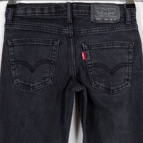 Boys Jeans Lot of 3 Levis Wrangler Size 8 Straight Skinny Black Blue School Play - Picture 5 of 19