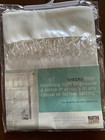 NIB Martha Stewart One sheer beaded valance 59 inch wide x 18 in Length