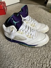 Air Jordan 5 Grape Men's Sneakers White Size 11.5 2013 OG 136027-108