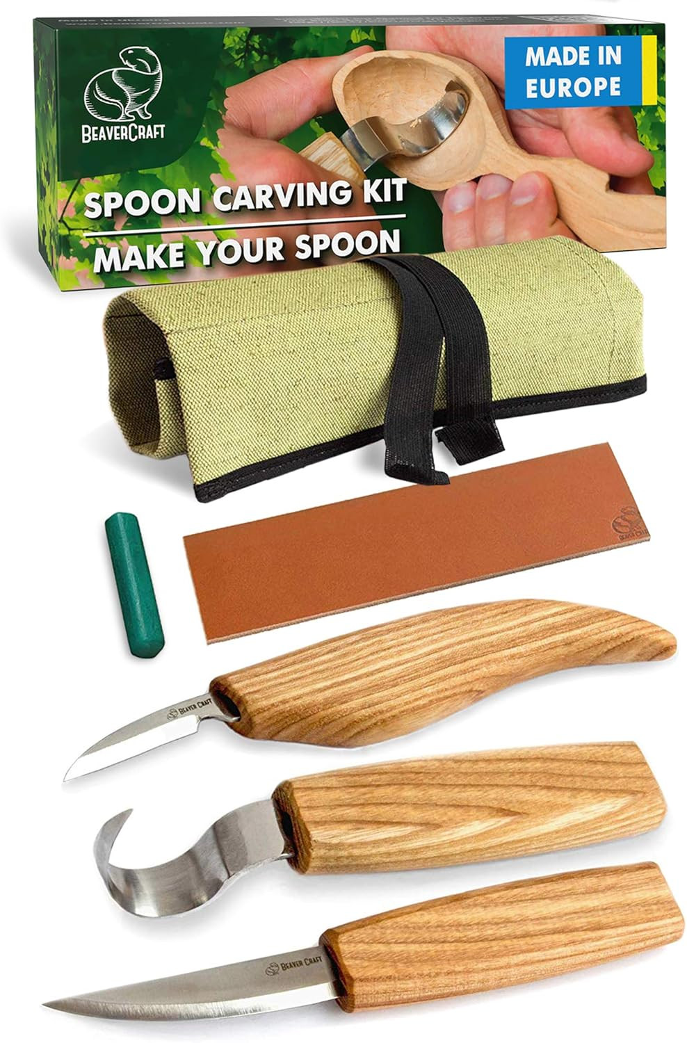 S13 Spoon Carving Kit: Utensili Professionali per Intaglio Manuale