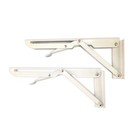 2 Pcs Foldable Shelf Bracket Triangle Floating Shelves Brackets Spring Loaded