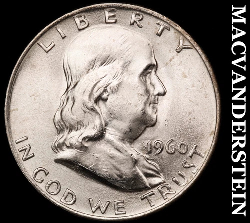 1960-D Franklin Half Dollar- Silver Choice Gem Brilliant Uncirculated++++ #i531