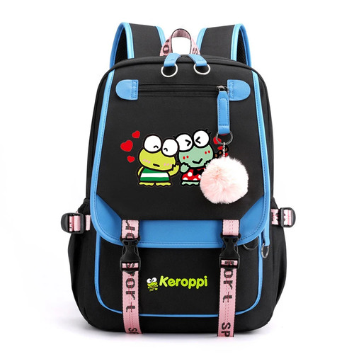 Kerokero Keroppi Niñas Niños Mochila Escolar Carga USB Laptop Mochila - Imagen 32 de 56