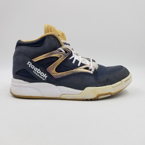 Reebok Pump Omni Lite "Latón Marino" Raro Para Hombre 8.5 Azul Tostado - Imagen 9 de 18