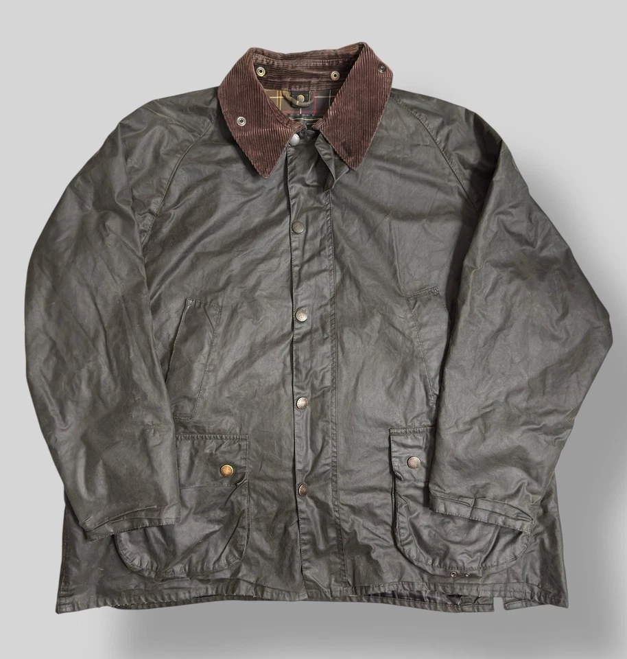 Barbour Classic Bedale Giacca Cera Uomo C48 / 122 cm Oliva - Immagine 2 di 4