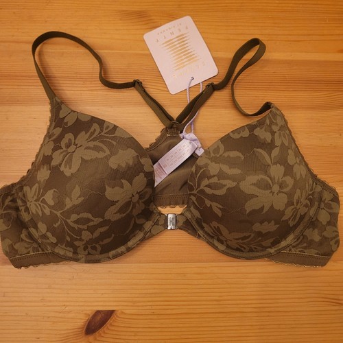 Savage X Fenty Lavish Lace Front-Closure Push-Up Bra 32B Brazilian Panty M Set - Picture 2 of 23