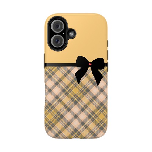 Orange Plaid, Black Bow Tough Phone Case | Apple Iphone 16 15 14 Samsung Galaxy - Picture 8 of 107
