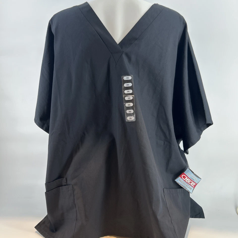 Scrub Top Cherokee   Men Size  3xLarge Short Sleeve New with Tags - Image 2 of 4