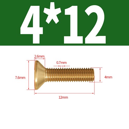 M2 to M8 Phillips Countersunk Machine Screws Solid Brass Flat Head Bolts - Picture 30 of 68