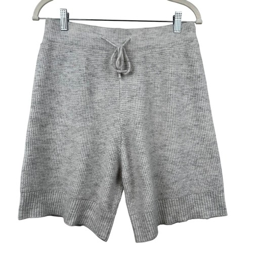 Intimately Free People Waffle Knit Shorts Sweater Wool Blend Lounge Comfy Gray L