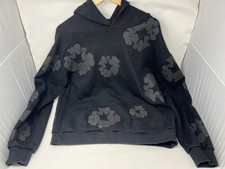 Denim Tears Cotton Wreath Black Monochrome XL Hoodie