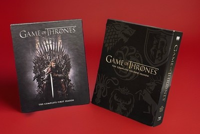 Game of Thrones Seasons 1 & 2 Blu-ray Complete HBO Digibook Box Set Bundle