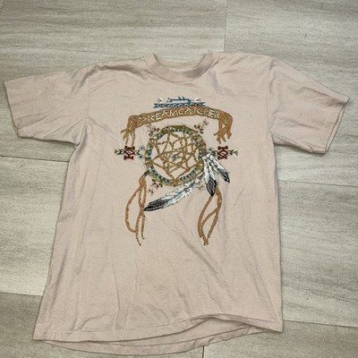 Vintage Native Indian Dream Catcher Mens Shirt Large 90s USA Made Single Stitch