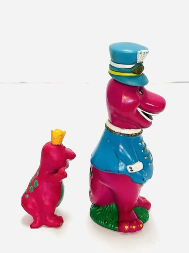 Barney Lyons Group 1990’s PVC Figures Lot Of 2 Minor Wear Marching Band Crown - Bild 7 von 9