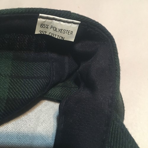 ST. ANDREWS and other Courses Green Navy PLAID GOLF CAP, ADJUSTABLE STRAP - Picture 6 of 7