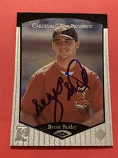 BRENT BUTLER Signed PEORIA CHIEFS 1998 SP Top Prospects #105 Autograph Auto