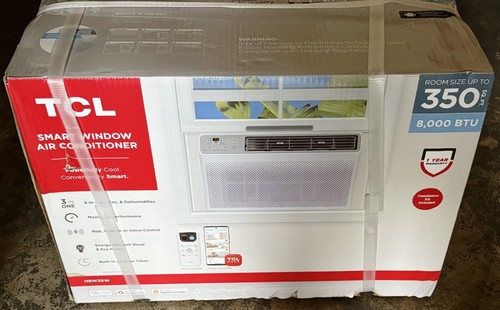 TCL H8W35W 8000 BTU Smart Fensterklimaanlage mit Fernbedienung 350 qm Ft. NEU - Bild 1 von 2