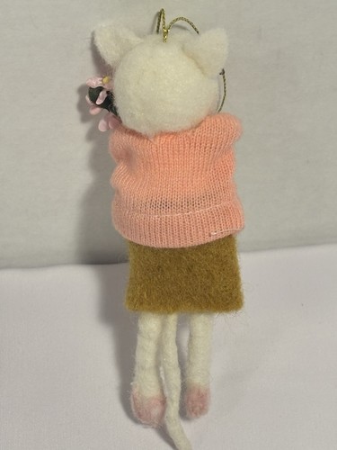 2021 Target Wondershop Whimsical Boiled Felt Mouse Christmas Ornament Flower - Picture 8 of 8