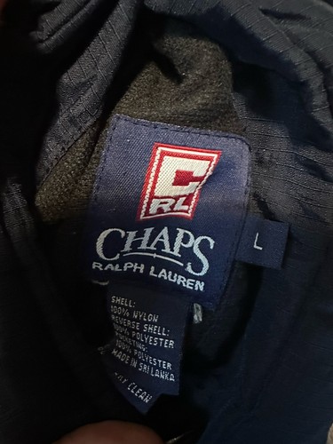 Chaps Ralph Lauren Men's Fleece Lined Reversible Vest Navy Blue Grey L Large - Picture 4 of 6