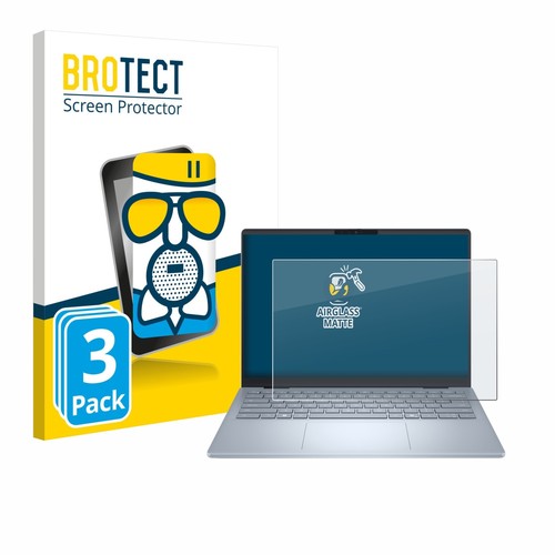 3x BROTECT Panzerfolie Schutzglas für Dell 14 Plus Laptop matt Display