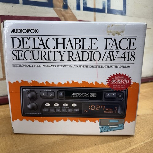 Audiovox Detachable Face Security Radio/ AV-418 New in Box - Picture 1 of 10