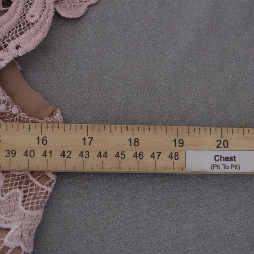 Vestido The Population Mujer Juliette Plunge Mameluco Encaje Forrado Rosa Talla Mediana EE. UU. - Imagen 10 de 12