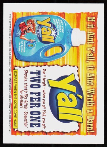 2010 Topps Wacky Packages Serie 7 Biteamanwater #25 NICHT_SPORT STICKER - Bild 2 von 2