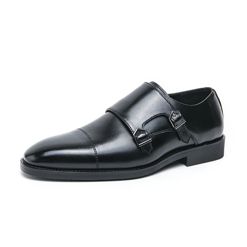 Herren Dreipunkt Freizeit Leder Schuhe Leder Business Gentleman Elegante Schuhe  - Bild 1 von 23