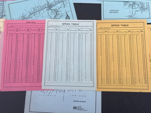 Railroad Speed Tables (17) Trains Railroading Transportation - Picture 7 of 7