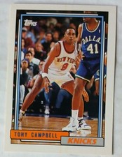 1992-93 Topps - Tony Campbell #391 New York Knicks 