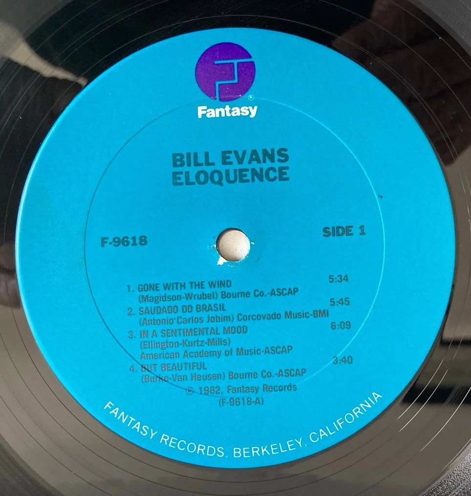 Bill Evans "Eloquence" 1982 US Orig Press Jazz LP..