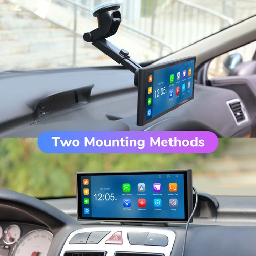 10.2Inch Portable Car Stereo Radio Wireless Apple Carplay Android Auto AUX/FM 4K - Picture 15 of 18