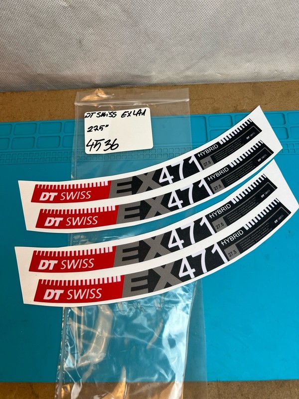 DT Swiss EX471 Sticker Decals 27.5" 4pcs Sku4536