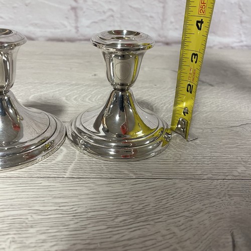 VINTAGE KLASSISCHES GORHAM STERLINGSILBER PAAR KERZENLEUCHTER # 661 gewichtet - Bild 12 von 14