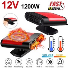 1200W Car Heater Portable Electric Heating Fan Defogger Defroster Demister 12V