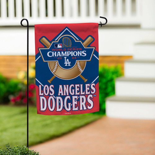 Los Angeles Dodgers Suede Flag, GDN Size, 2024 World Series Champions