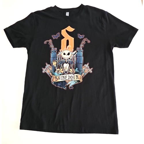 Halloween Shine Down Jack Skellington Nightmare Before Christmas Large Shirt - Bild 2 von 10