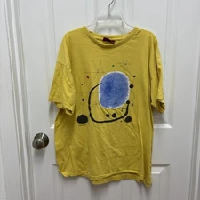 Joan Miro T-shirt Yellow El Sol - Size XL