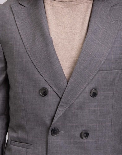 RRP€634 BAND OF OUTSIDERS Wool Blazer Jacket IT48 US38 M Windowpane Collared - Picture 6 of 8