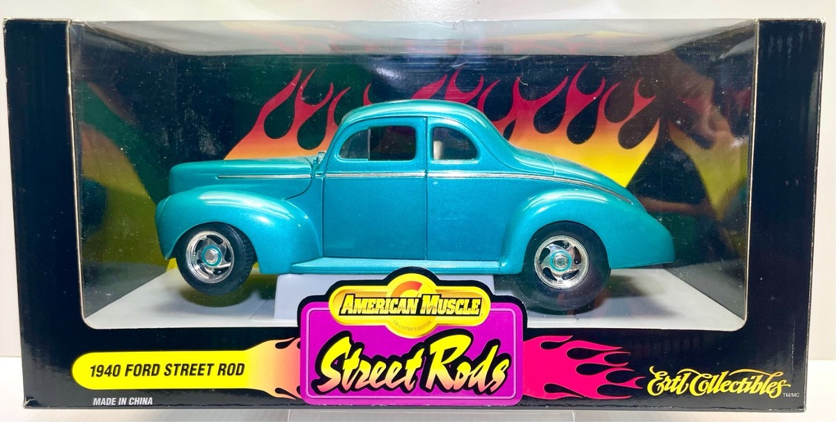 自動車 Ertl Collectibles 1940 Ford Street Rod ERTL Collectibles 1/18 1940 -Ford Street Rod- American Muscle •NiB