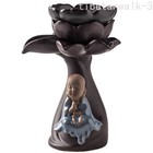 Ceramic Lotus Kung Fu Monk Tea Strainer Spice Coffee Filter Kitchen Gadgets
