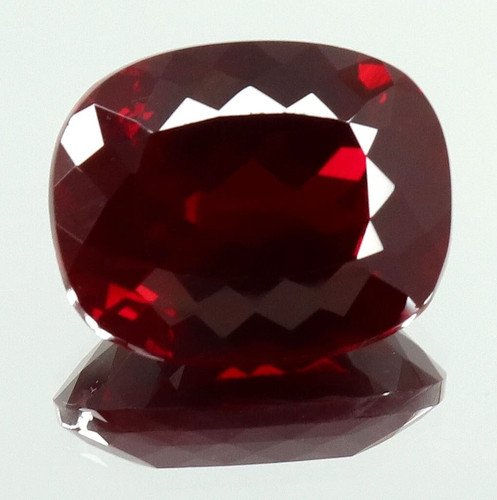 Piedra preciosa suelta corte cojín rubí rojo sangre oscura Birmania impecable natural 7,00 quilates - Imagen 6 de 6