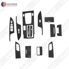 Interior Accessories Whole Kit Cover Carbon Fiber Look For 2013-17 Honda Accord