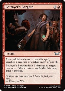 Betrayer's Bargain 126 Uncommon Duskmourn: House of Horror Foil