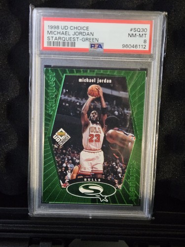1998-99 Upper Deck UD Choice - Starquest Michael Jordan #SQ30 Green PSA 8